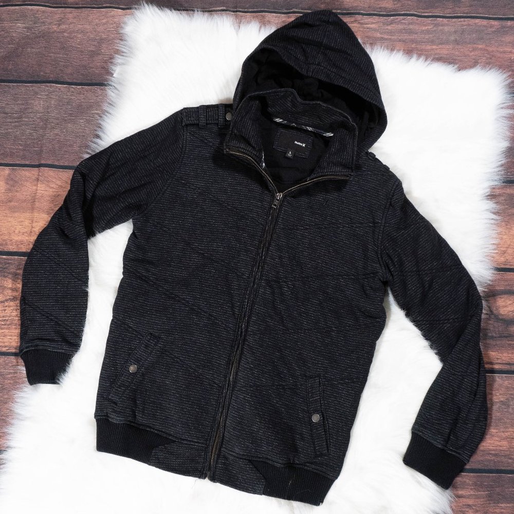 Hurley Pullover Hoodie Heavy Puffy Sweater
